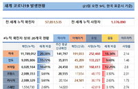 23일 세계 코로나 현황 (종합)