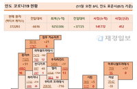 11일 인도 코로나 확진자 현황 (종합)