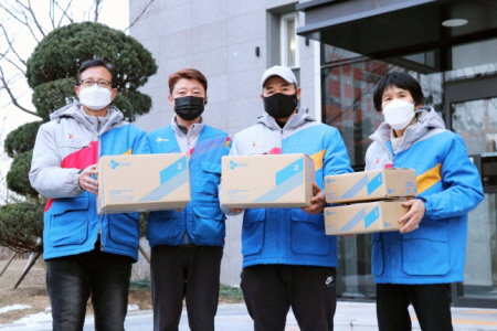 CJ대한통운 블루택배 인천 송도 SK뷰 아파트 복지 장애인 청각장애인 직원 고용 채용 노동 평등 인권