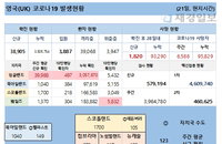 21일 영국 코로나 확진자 현황 (종합)