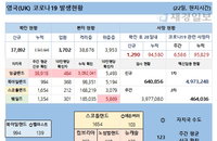 22일 영국 코로나 확진자 현황 (종합)