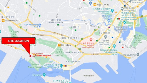싱가포르 라브라도 공사 현장 위치도 현대건설 제공