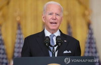 바이든 "아프간전 종료 후회 없어…국익 없는 전쟁 반복 안해"