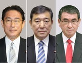 차기 日총리, 고노 급부상 "이시바 제치고 선호도 1위"