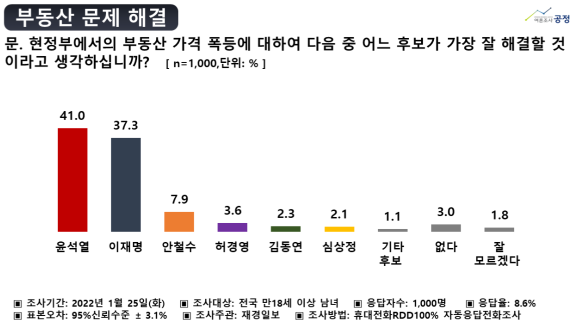 부동산 문제해결 [여론조사]