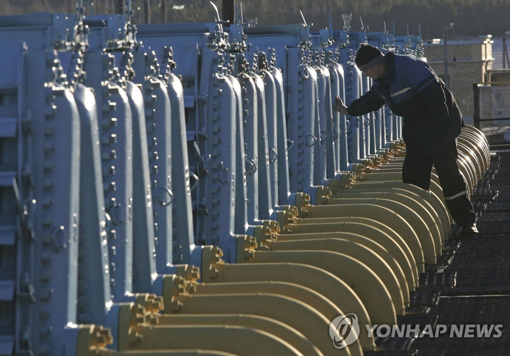 러시아, 폴란드&middot;불가리아 가스공급 중단 (냐스비주 AP=연합뉴스) 