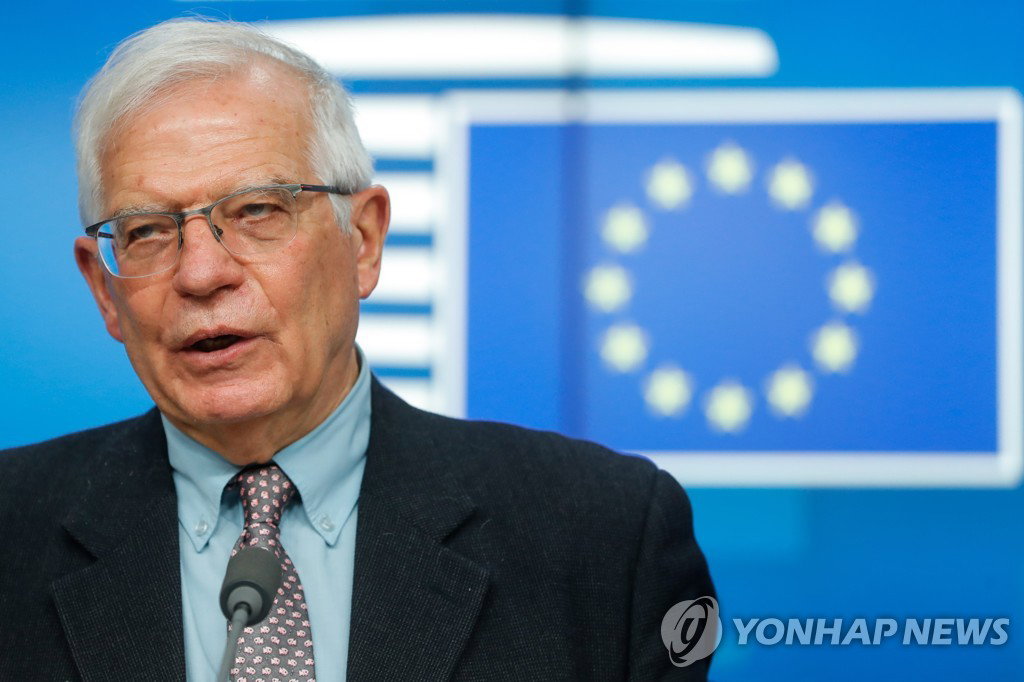 호세프 보렐 유럽연합(EU) 외교&middot;안보정책 고위 대표 [EPA 연합뉴스 자료사진. 재판매 및 DB 금지]