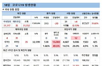 18일 코로나19 확진자 현황 (종합)