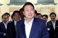 尹대통령 도어스테핑 잠정 중단…"코로나19 예방 차원"