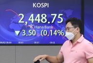 코스피 장 초반 2,440대 하락·보합