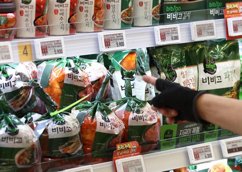 배추값 오르자 포장김치 수요 늘어