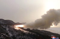 北 '괴물' 고체연료 ICBM 만드나, 140tf 추력