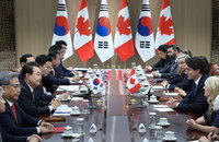 尹 "캐나다와 미래지향 협력" 트뤼도 "尹리더십 놀랄만"