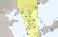태풍 카눈 예상경로 결국…수해 추가피해 우려