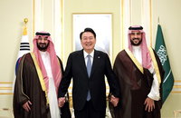 尹·빈살만, 43년만 공동성명 "수소경제 등 상호투자 적극 확대"