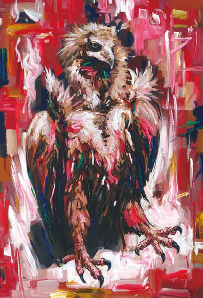 [평화의 새 (독수리) 116.8&times;89.4cm acrylic 2023]