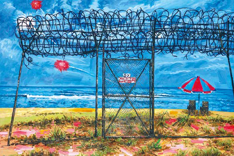 [명파해변 145.5&times;97cm acrylic 2023]