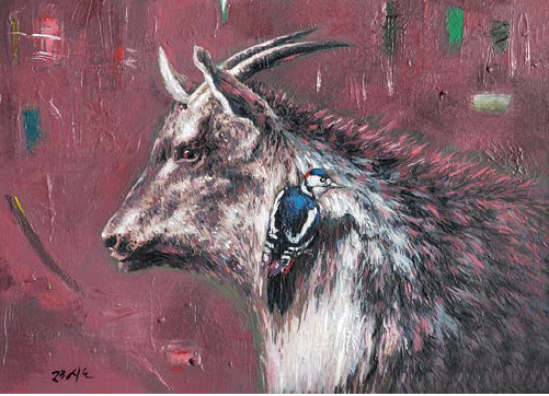 [산양 Ⅱ 72.7&times;53.0cm acrylic 2023]