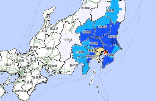 일본 도쿄 지진