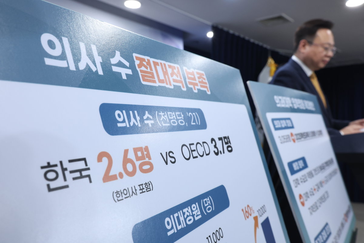 조규홍 장관, 의대 입학정원 확대 발표
