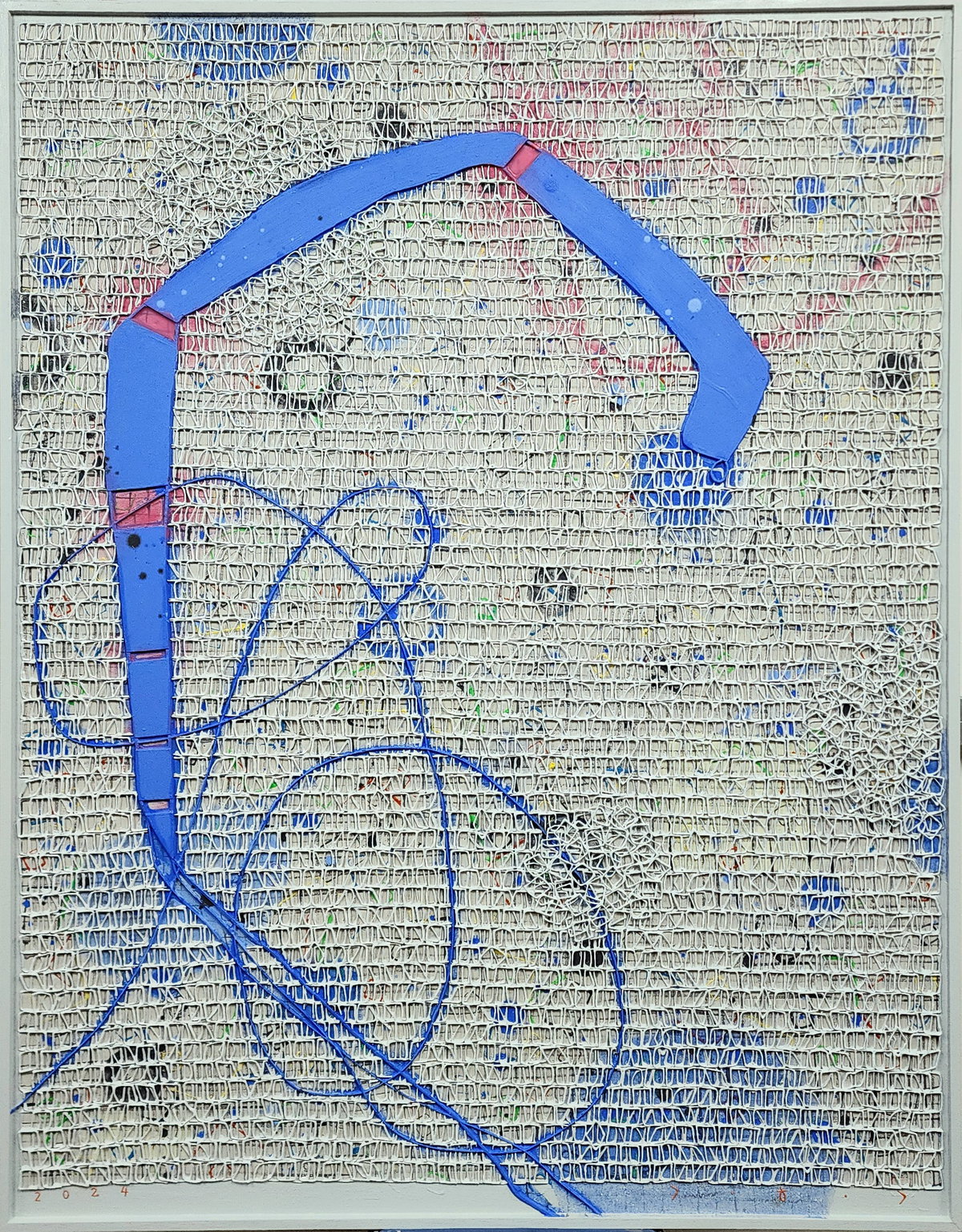 [~ing'24 116,8x91cm 캔버스 위에 혼합재료 2024년작]