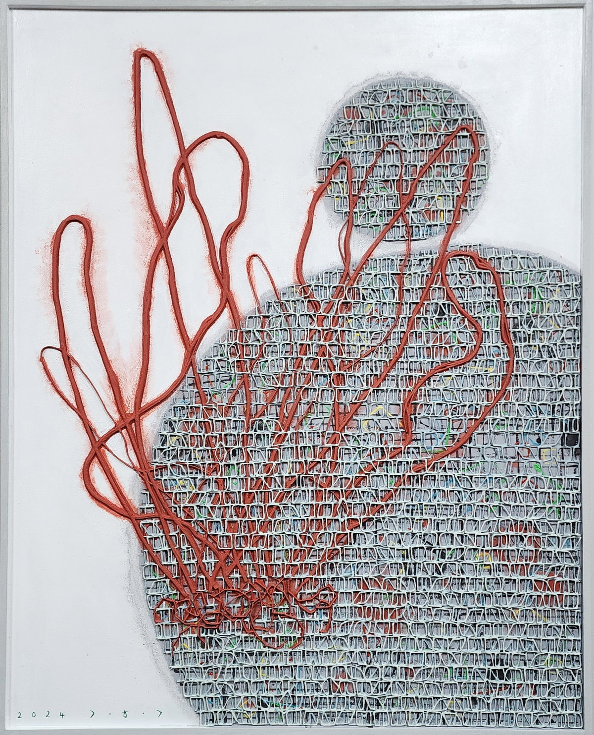 [0125'24  90.9x72.7cm  캔버스 위에 혼합재료 2024년작]