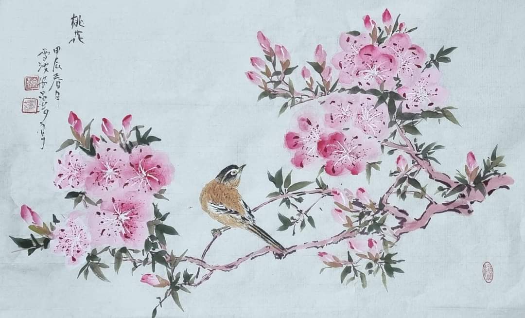 [도화(桃花, 52cmx33cm]