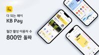 월간 활성이용자 수 800만명 돌파한 KB Pay