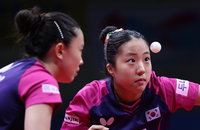 신유빈-전지희 탈락…일본에 0-3 완패