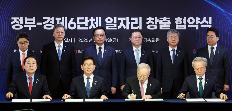최상목 권한대행, 정부-경제6단체 일자리 창출 협약식 참석