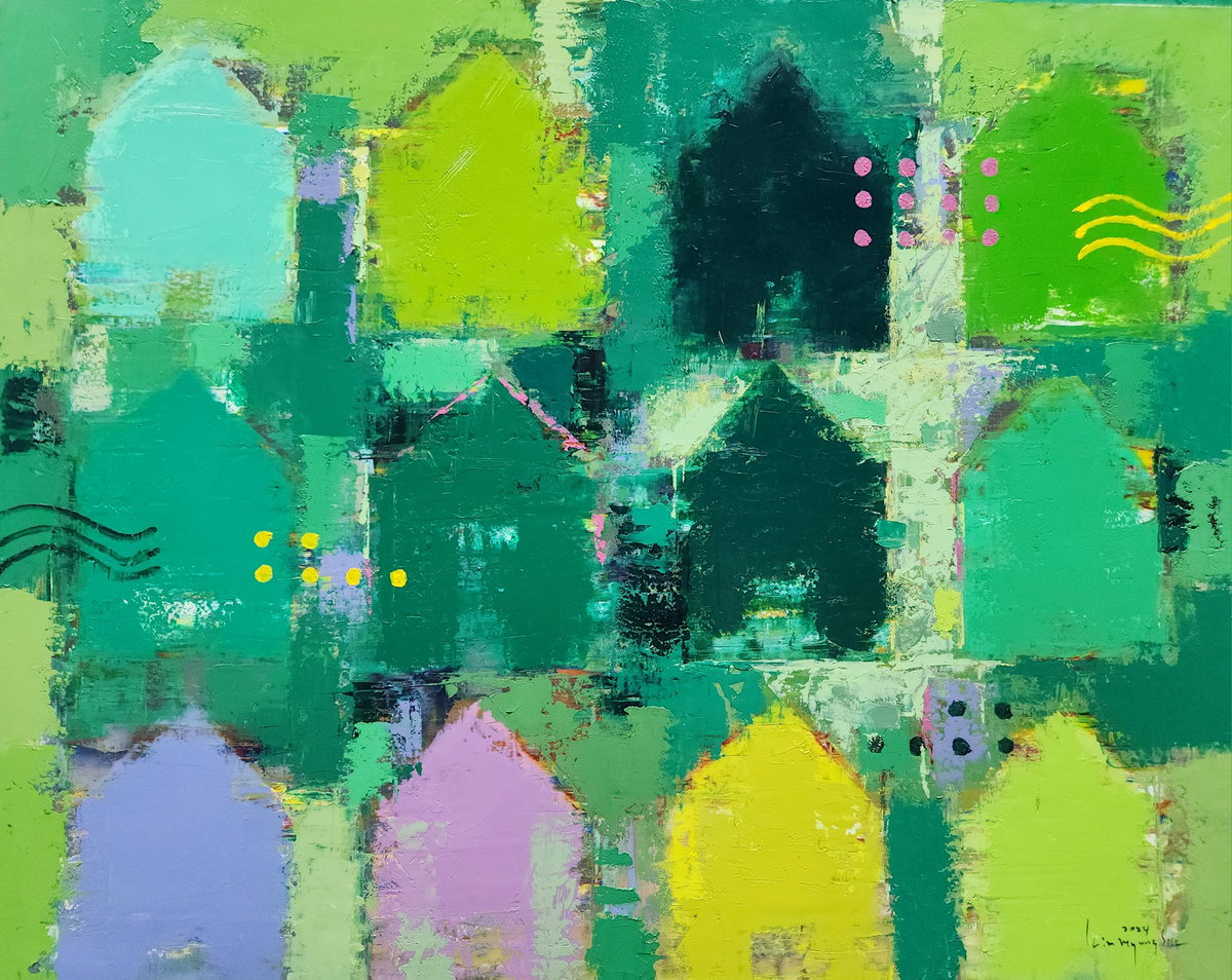 김명식 화백 East Side-G07 90.9x72.7cm Oil on canvas2024]