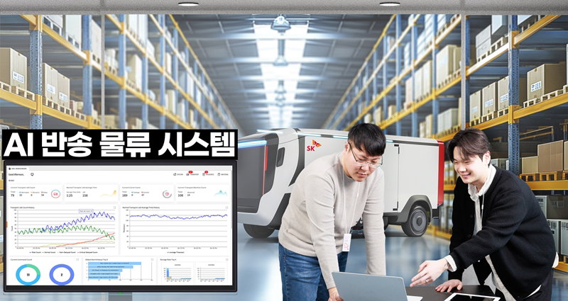 제조 산업용 &lsquo;AI 반송 물류 시스템&rsquo; [SK C&C 제공]