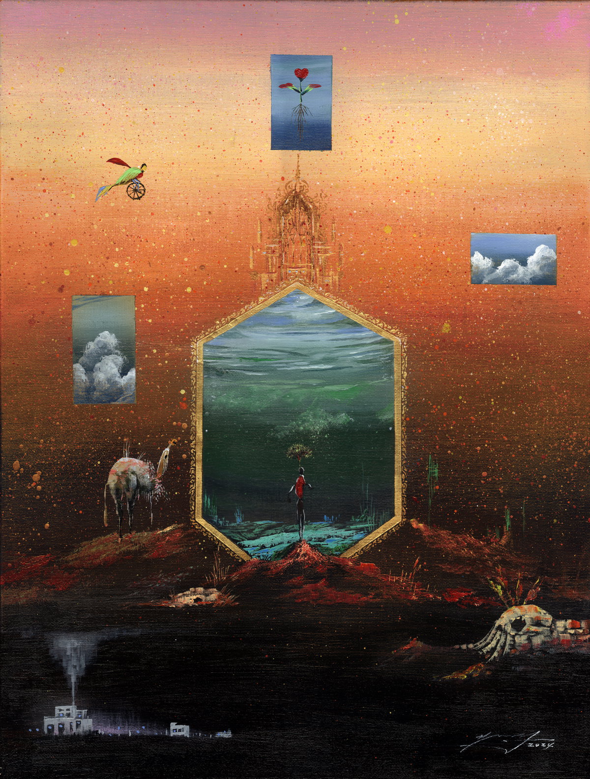 [김성태_The Gate_Arcrylic on canvas  53 x 40.9cm(10P) 2024]