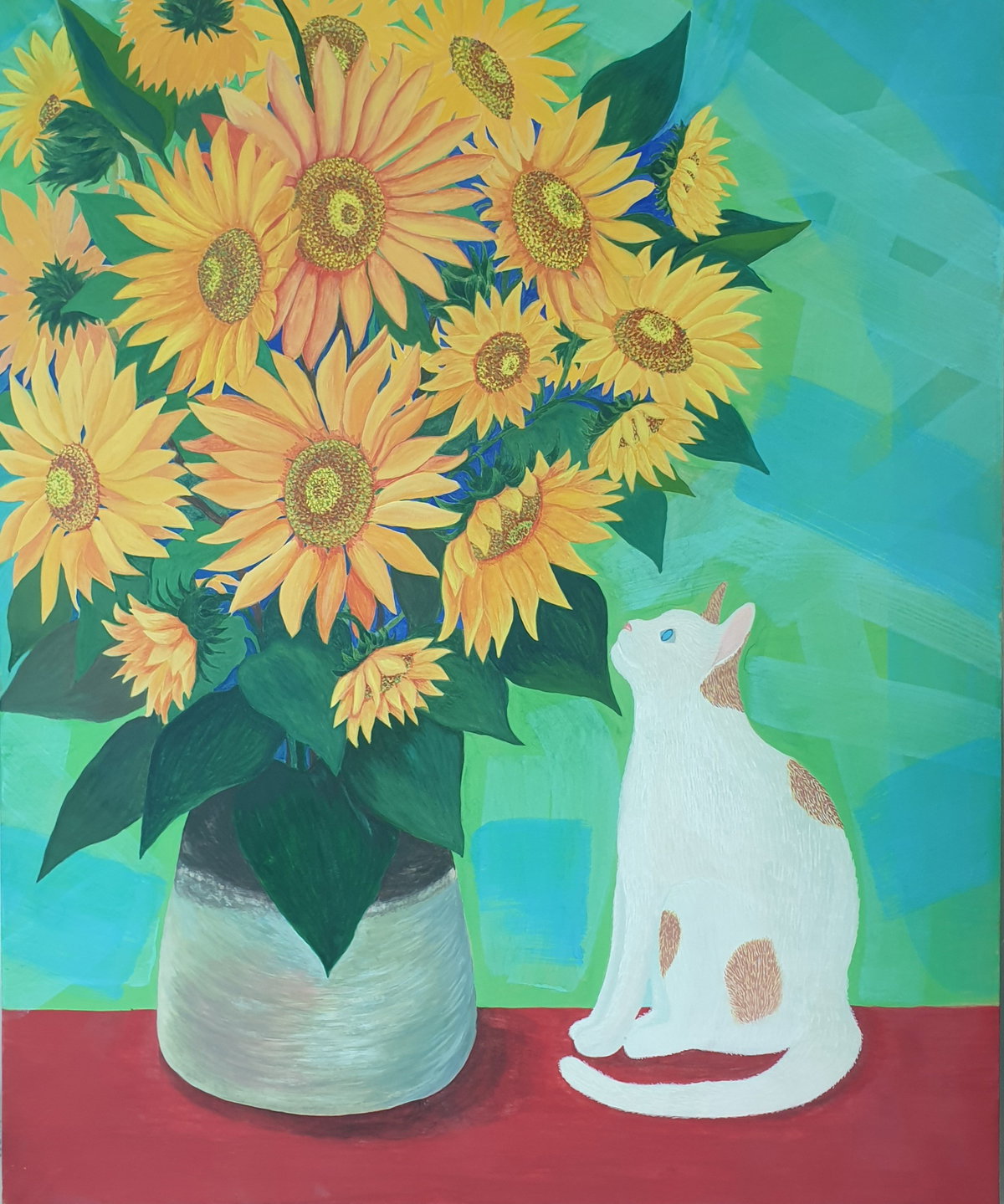 [최은희_바라기_장지 수간채색 72.7 x 60.6cm(20F) 2022]