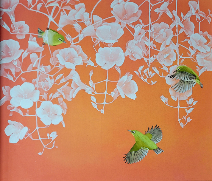 [이주현_새로 그린 마음_비단에 채색 33.4 x 53.0cm(10F) 2025]