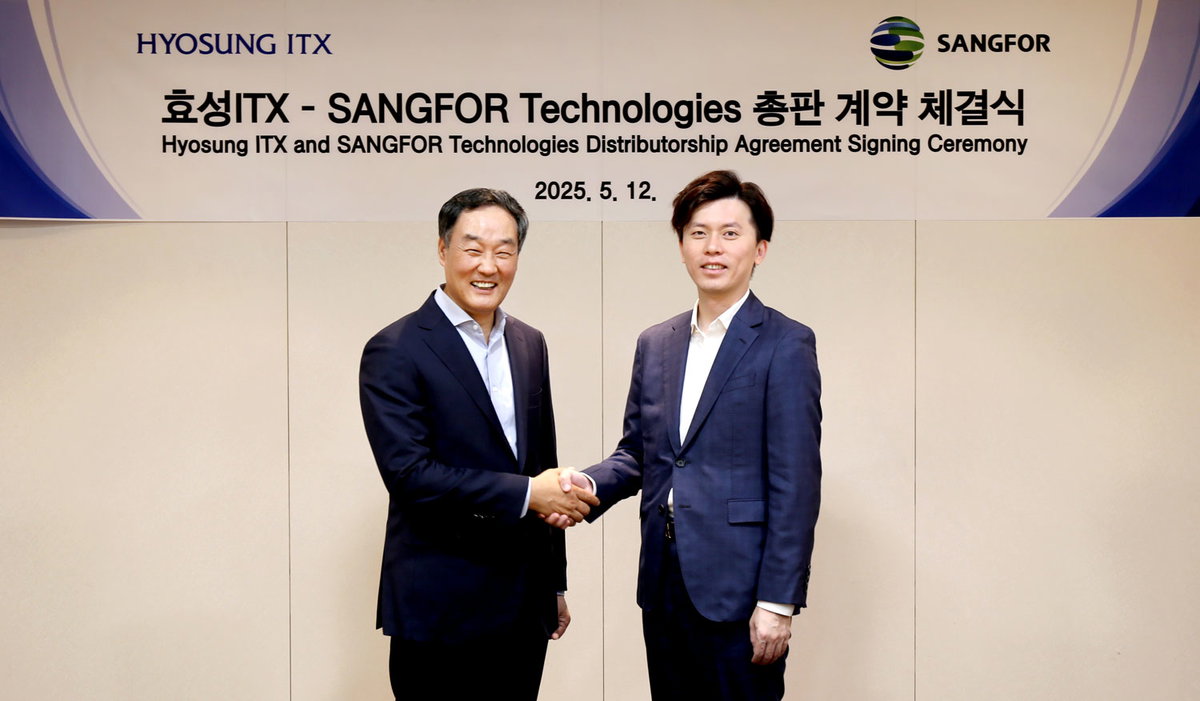 
▲왼쪽부터 남경환 효성ITX 대표, YIU SHING CHI 상포 APEC 지사장
