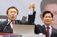 손학규, 김문수 지지 선언