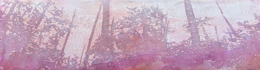 [이소 So Lee_La Brise 250207_31.8x116.8cm_acrylic and mixed media on on linen_2025. 사진제공: 8번가갤러리]