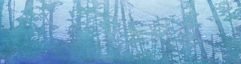 [이소 So Lee_La Brise 250208_45.5x162.2cm_acrylic and mixed media on linen_2025. 사진제공: 8번가갤러리]