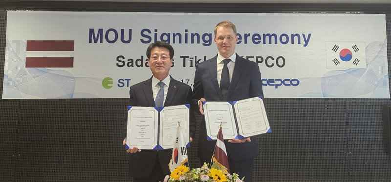 한전과 라트비아 전력사의 차세대 배전망 사업 MOU [한국전력 제공]