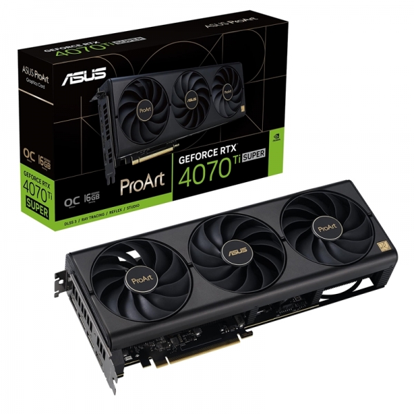 에이수스의 최신 그래픽카드 'ProArt GeForce RTX™ 4070 Ti SUPER' [에이수스 제공]