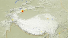 중국 신장지구-키르기스스탄 지진