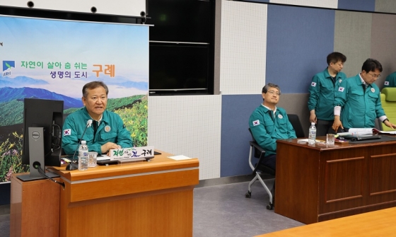 이상민 장관, 전북 부안군 지진 상황판단 회의