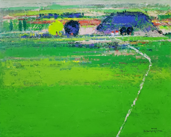 [Countryside-JU08 65.5X53.0cm Oil on canvas2024]