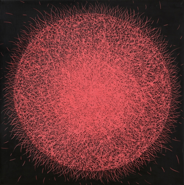 [김영미_circle2  72.7x72.7cm 캔버스에 아크릴과돌가루 2022]