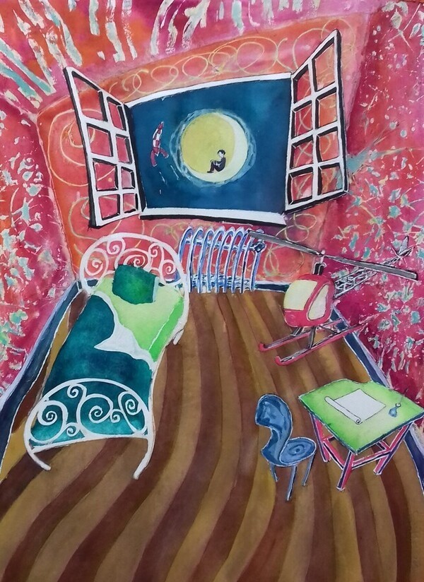[마티유_Voage au bout de la nuit_56X76cm_watercolor on paper_2017]