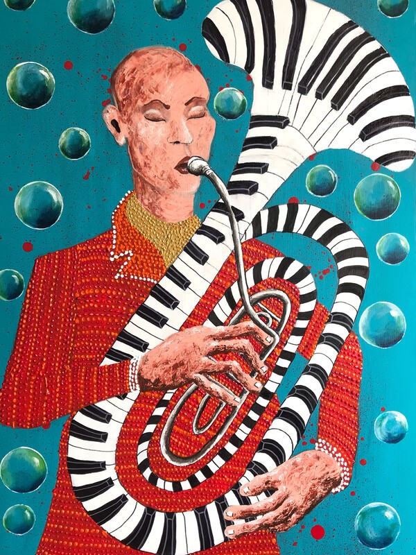 [델핀_Aquatic Helicon_acrylic_92x60cm _2025]