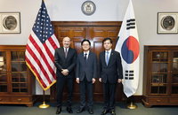 김정관 장관, 美 러트닉 상무장관 만나 '관세인하' 요청