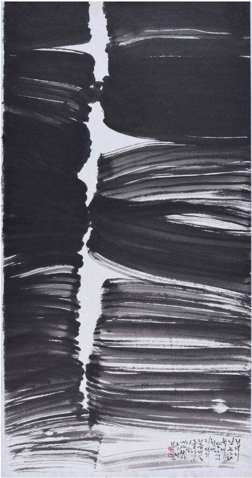[정응균 화백, 파초의 꿈 70cm &times; 135cm]