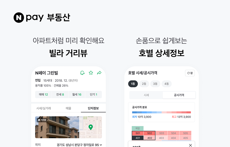 Npay 부동산 빌라 시세 서비스 [네이버페이 제공]